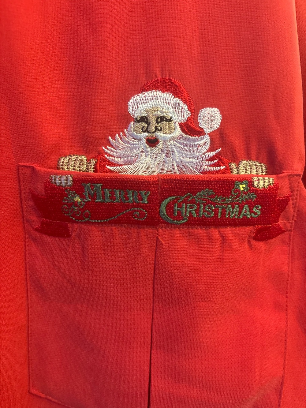 Bamboo Cay embroidered Christmas shirt